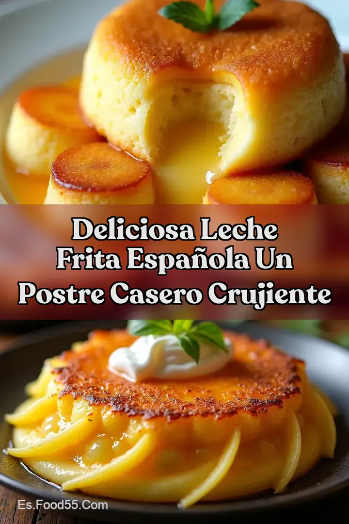 Deliciosa Leche Frita Espa&ntilde;ola Un postre casero crujiente