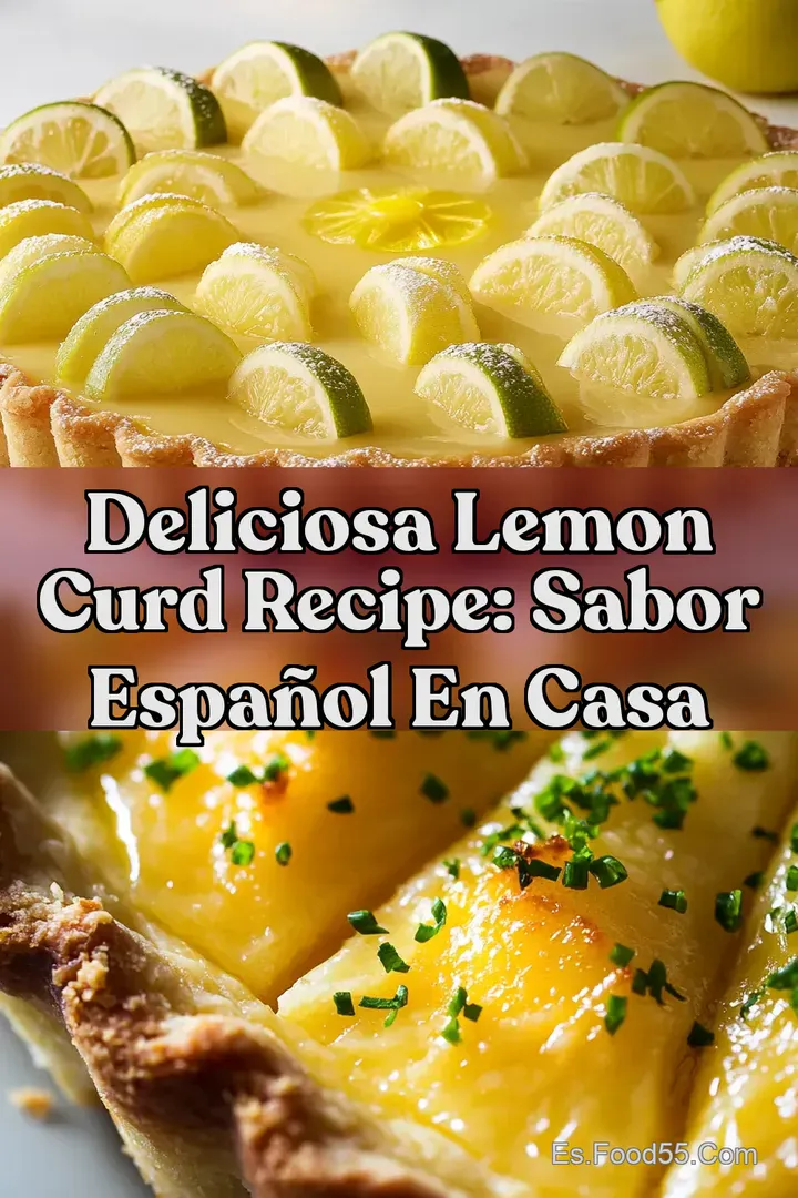 Deliciosa Lemon Curd Recipe: Sabor Espa&ntilde;ol En Casa