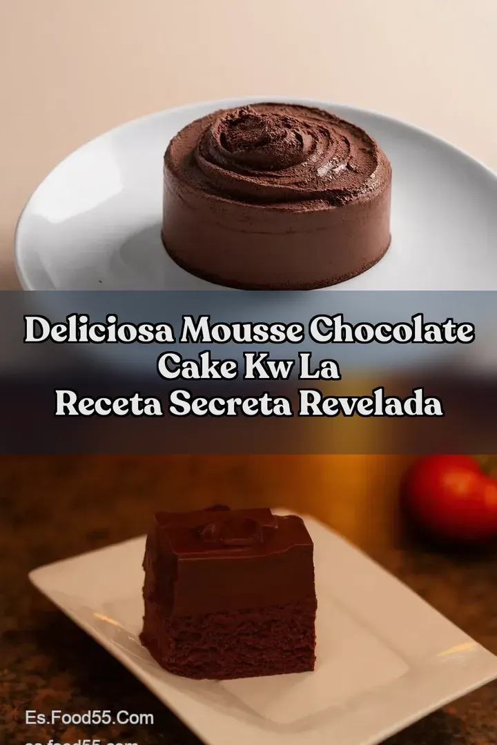 Deliciosa Mousse Chocolate Cake kw La Receta Secreta Revelada
