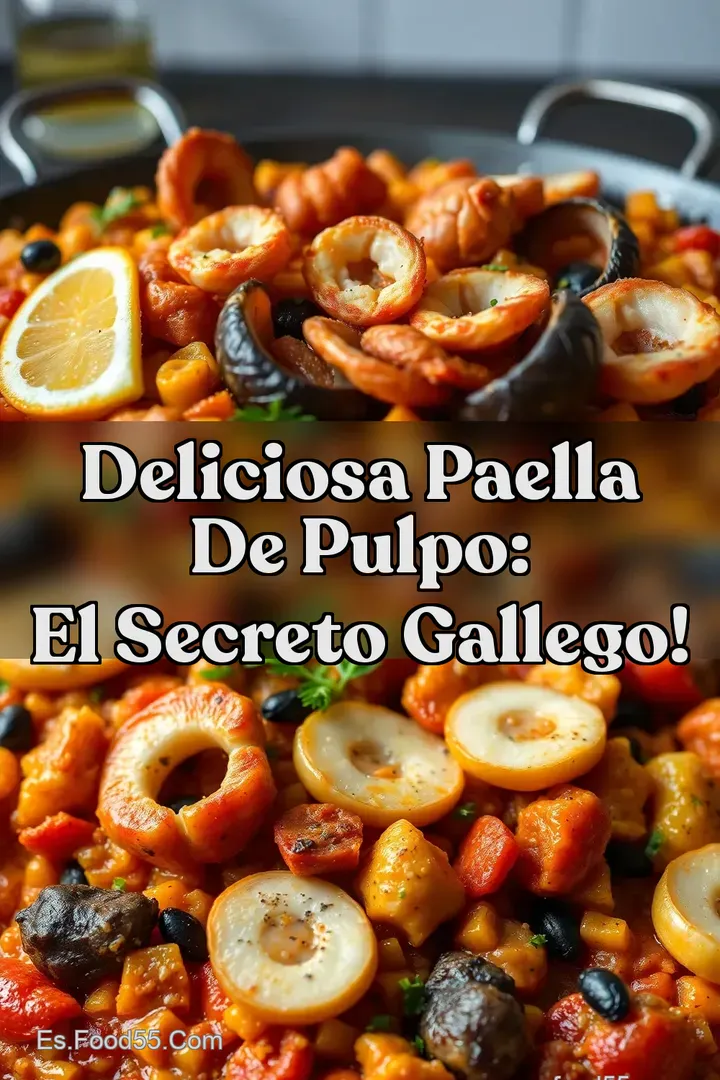 Deliciosa Paella de Pulpo: El Secreto Gallego!