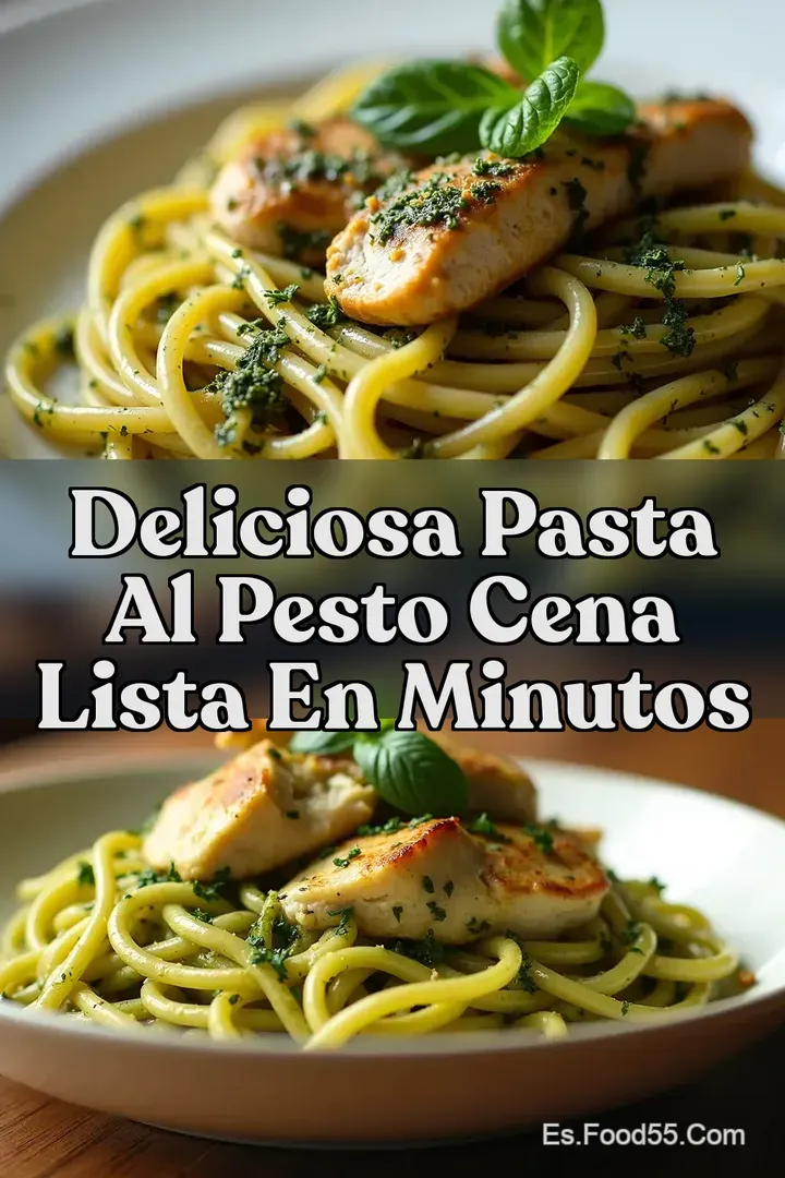 Deliciosa Pasta al Pesto Cena Lista En Minutos