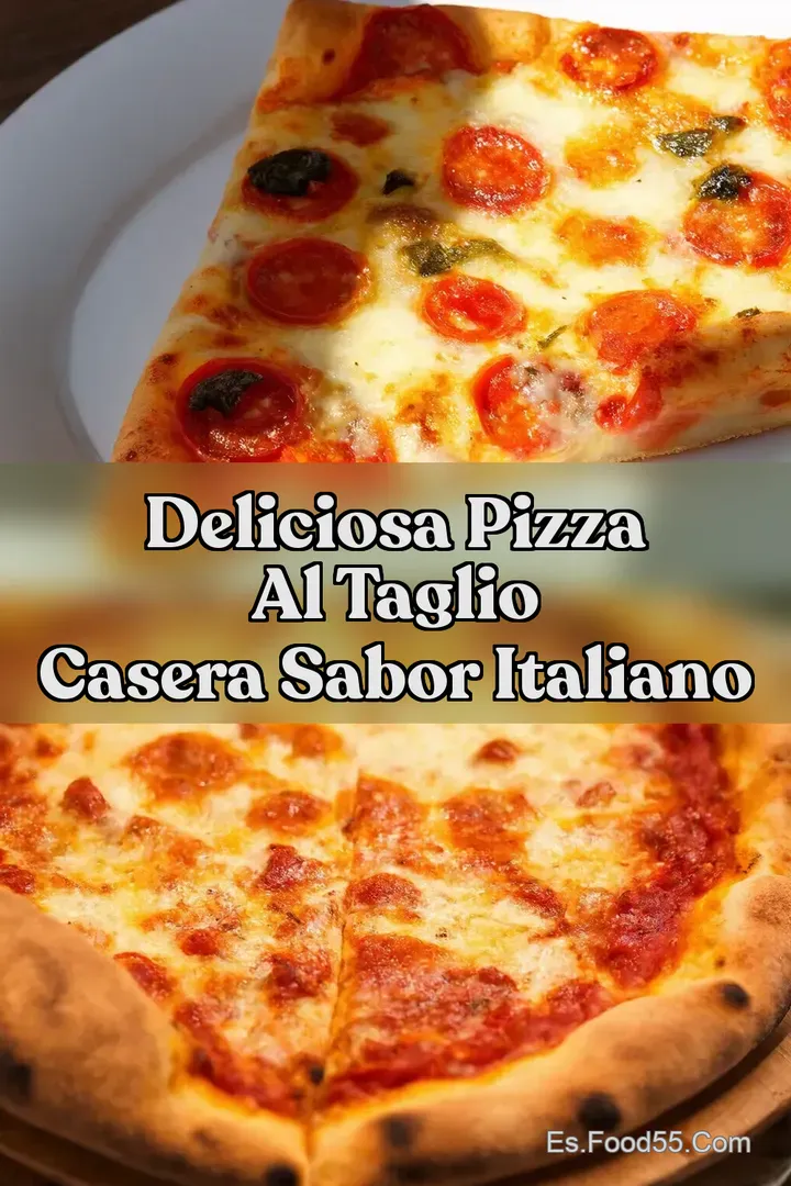 Deliciosa Pizza al Taglio Casera Sabor Italiano