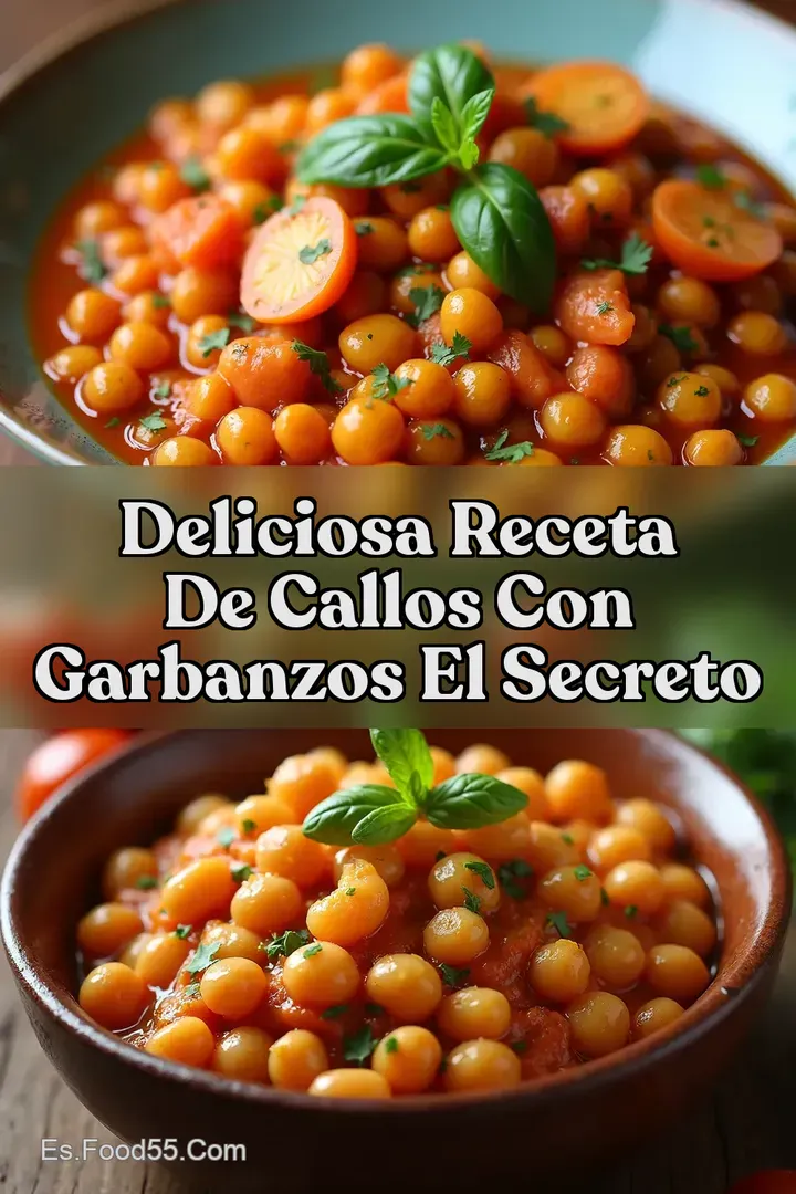 Deliciosa Receta de Callos con Garbanzos El Secreto