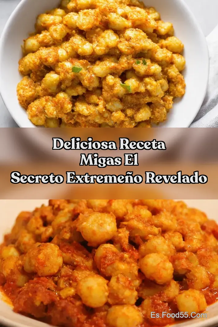 Deliciosa Receta Migas El Secreto Extreme&ntilde;o Revelado