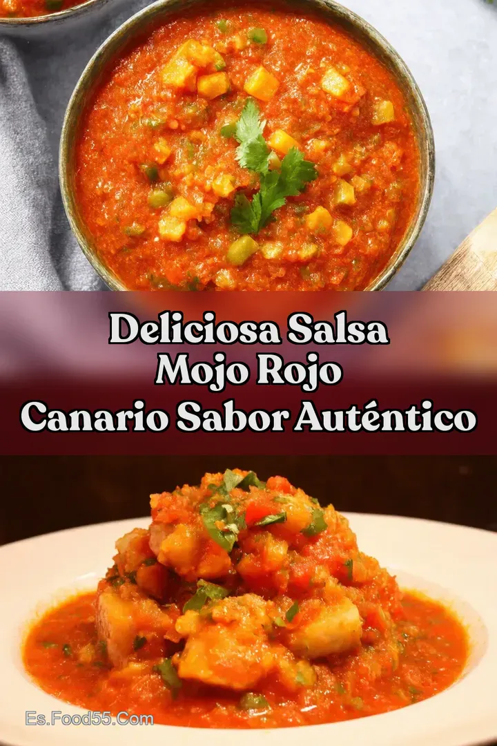 Deliciosa Salsa Mojo Rojo Canario Sabor Aut&eacute;ntico