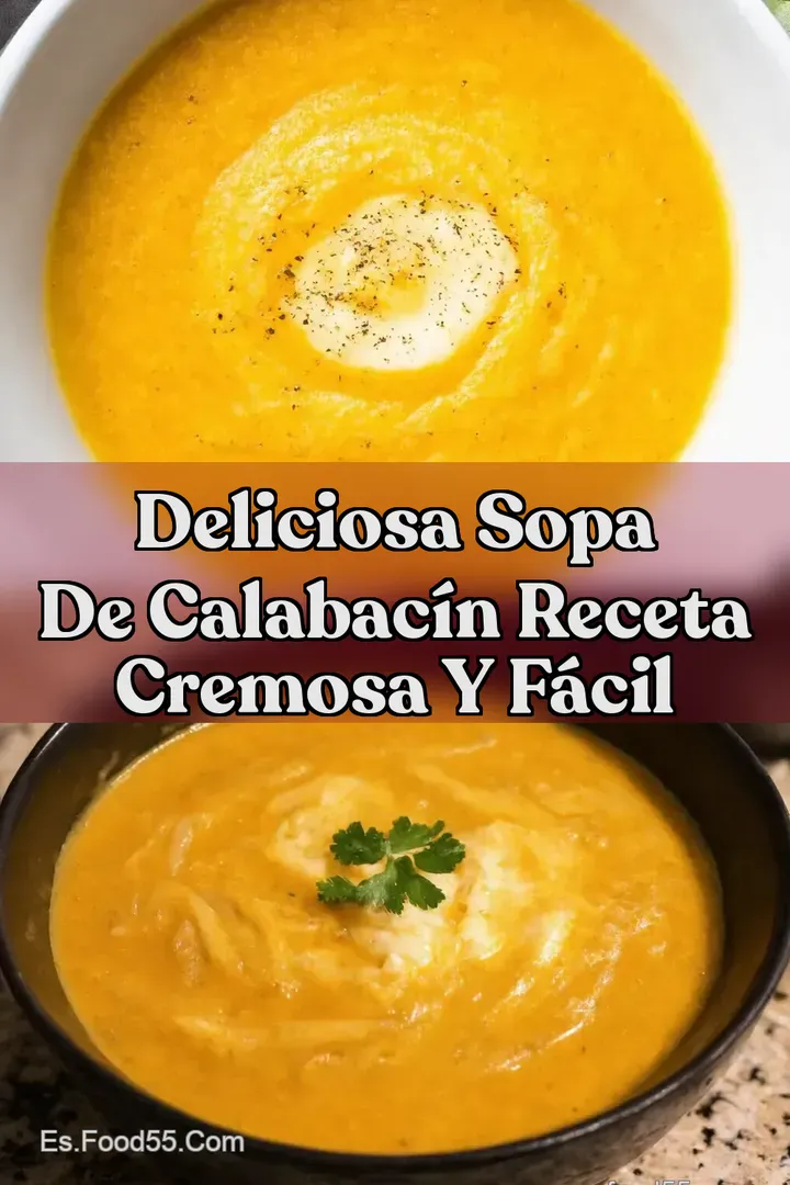 Deliciosa Sopa de Calabac&iacute;n Receta Cremosa y F&aacute;cil
