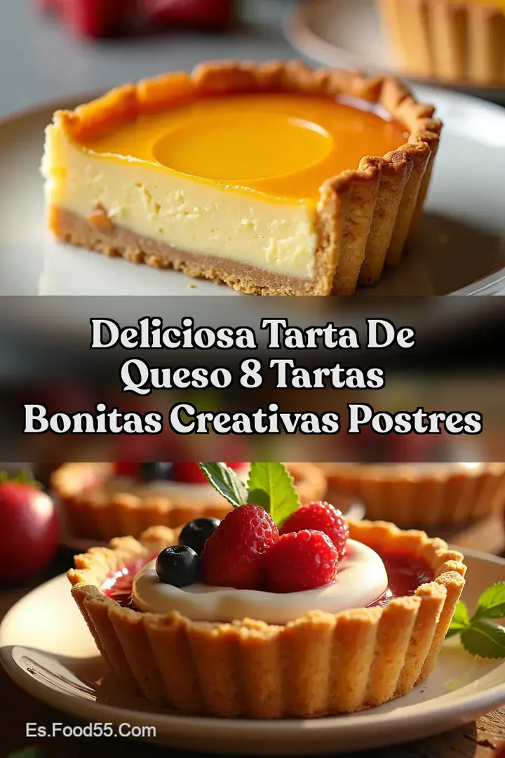 Deliciosa Tarta de Queso 8 Tartas Bonitas Creativas Postres