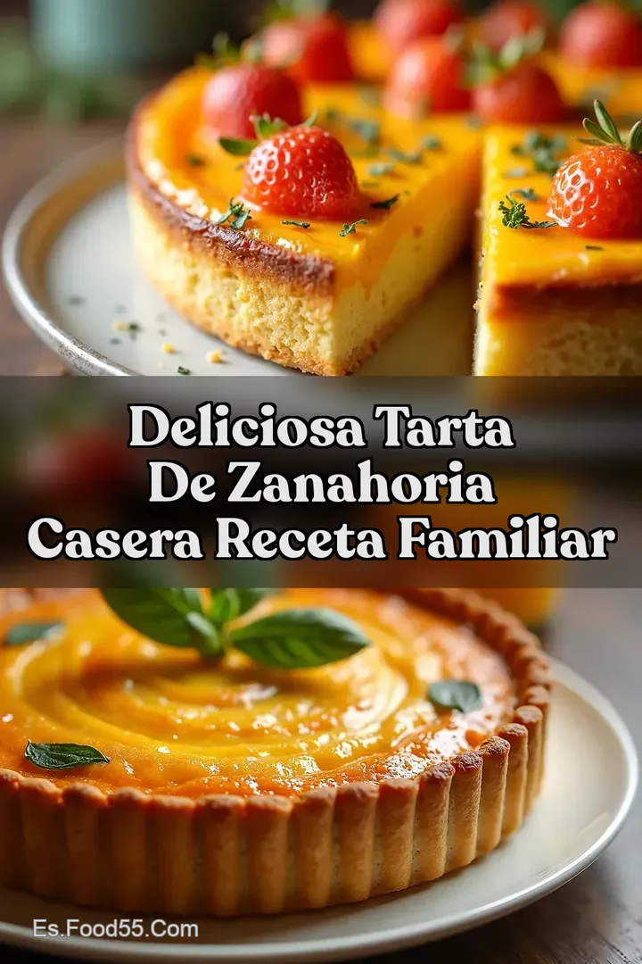 Deliciosa Tarta de Zanahoria Casera Receta Familiar