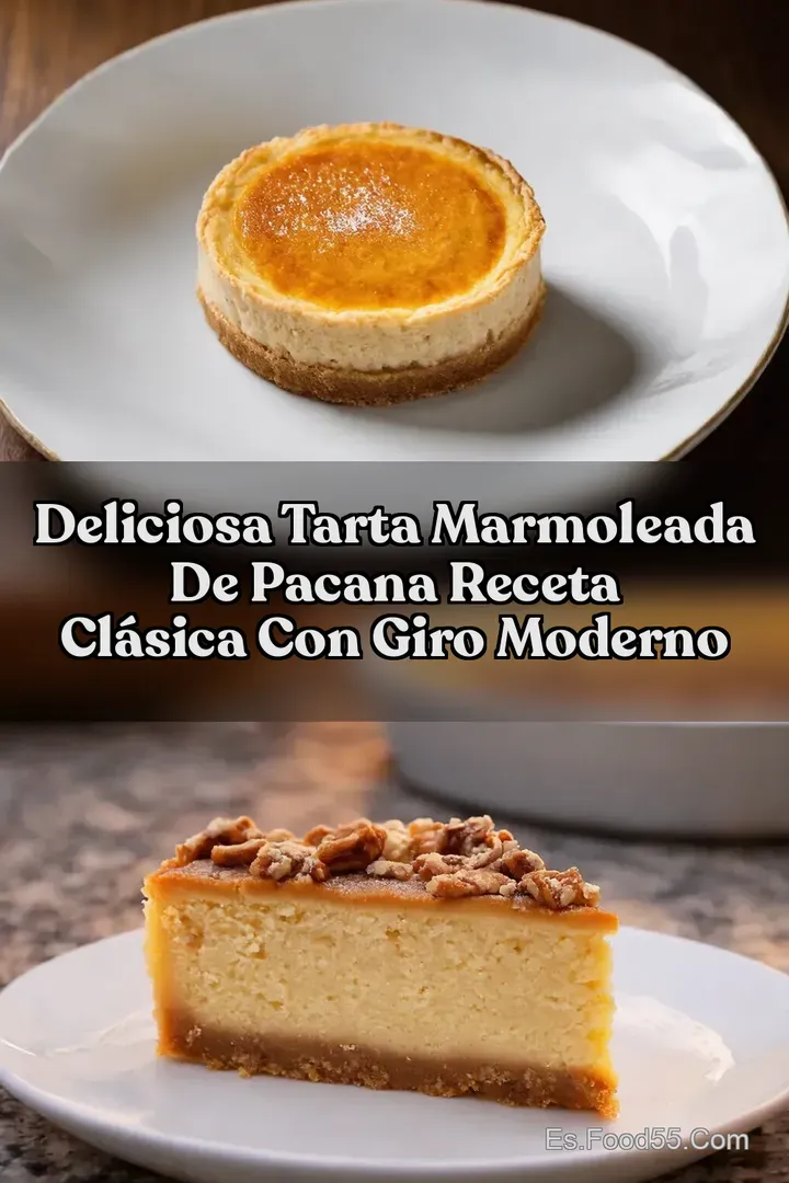 Deliciosa Tarta Marmoleada de Pacana Receta Cl&aacute;sica con Giro Moderno