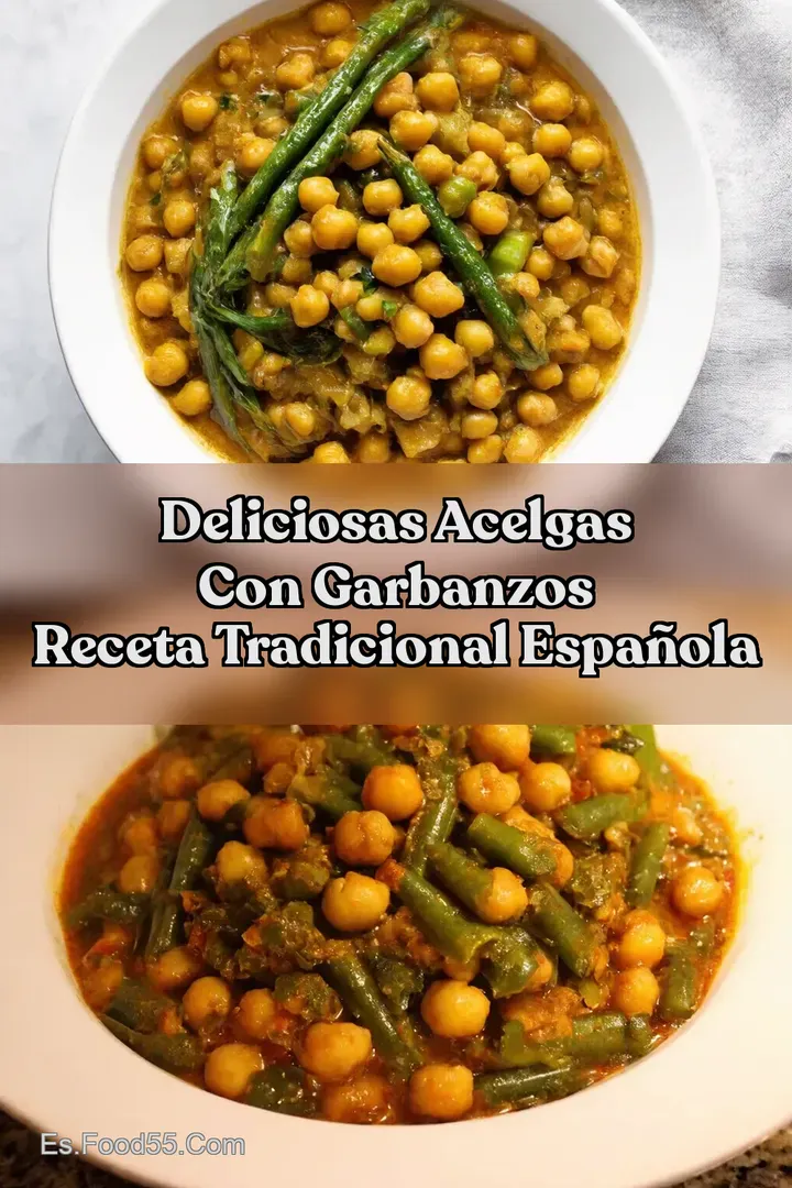 Deliciosas Acelgas con Garbanzos Receta Tradicional Espa&ntilde;ola
