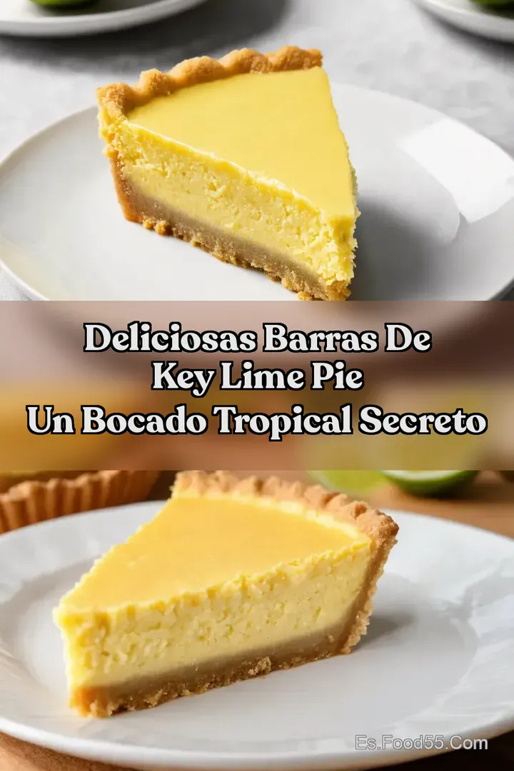 Deliciosas Barras de Key Lime Pie Un Bocado Tropical Secreto