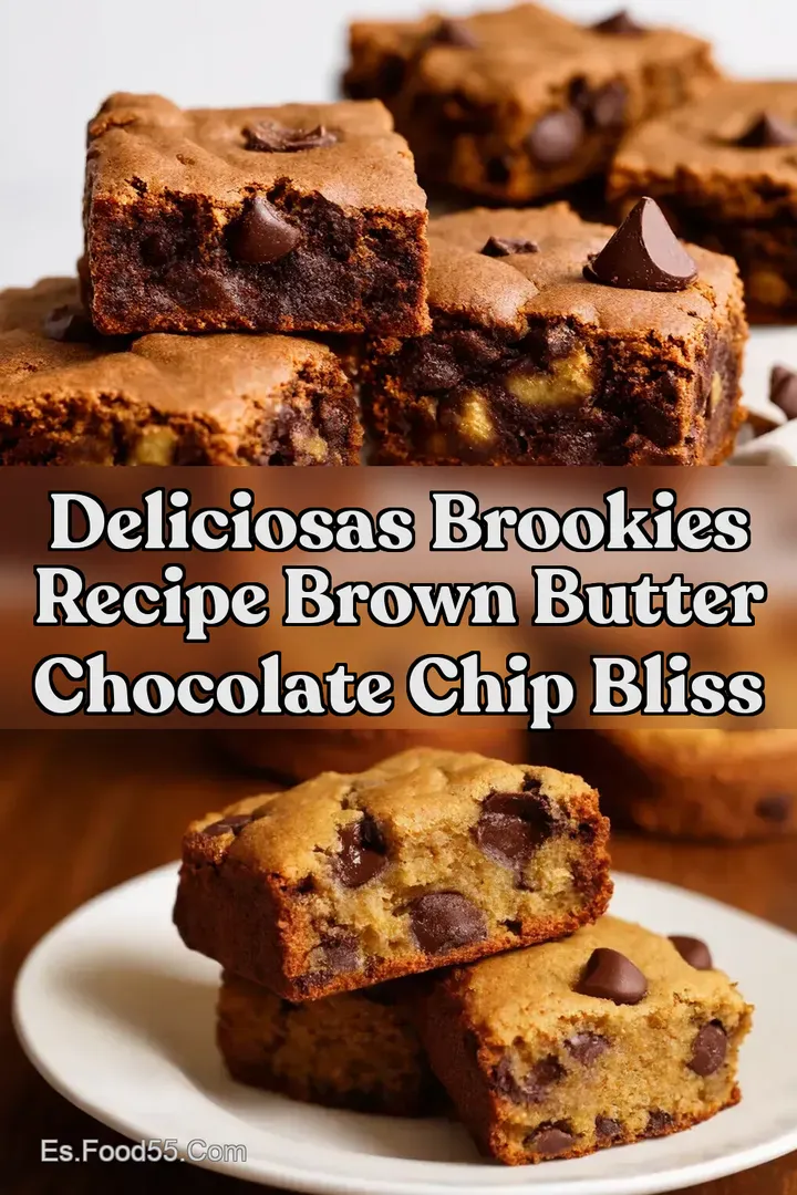 Deliciosas Brookies Recipe Brown Butter Chocolate Chip Bliss