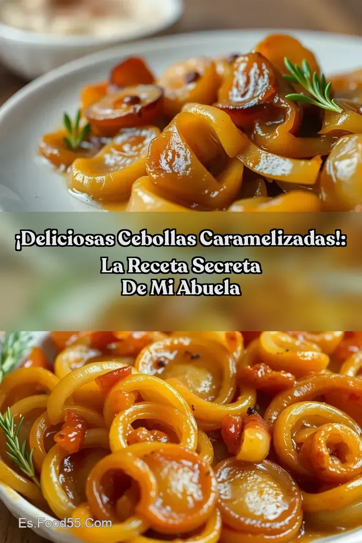 &iexcl;Deliciosas Cebollas Caramelizadas!: La Receta Secreta de mi Abuela