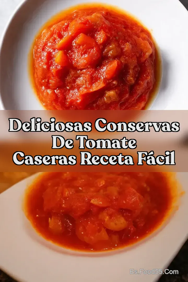 Deliciosas Conservas de Tomate Caseras Receta F&aacute;cil