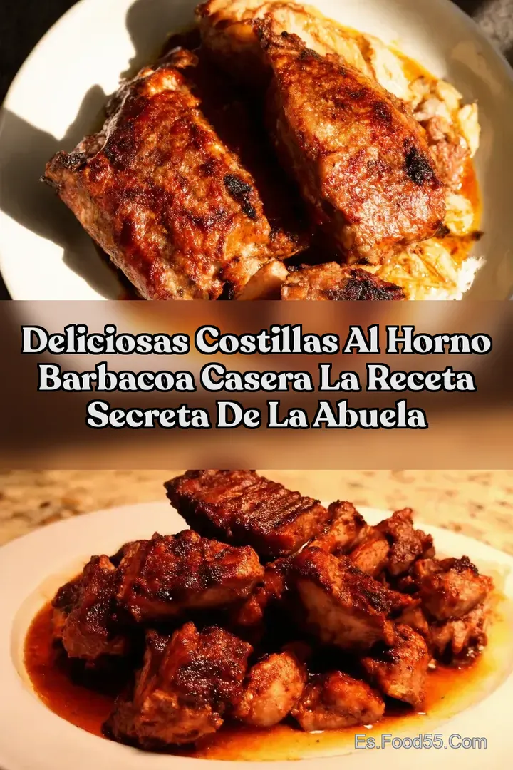 Deliciosas Costillas al Horno Barbacoa Casera La Receta Secreta de la Abuela