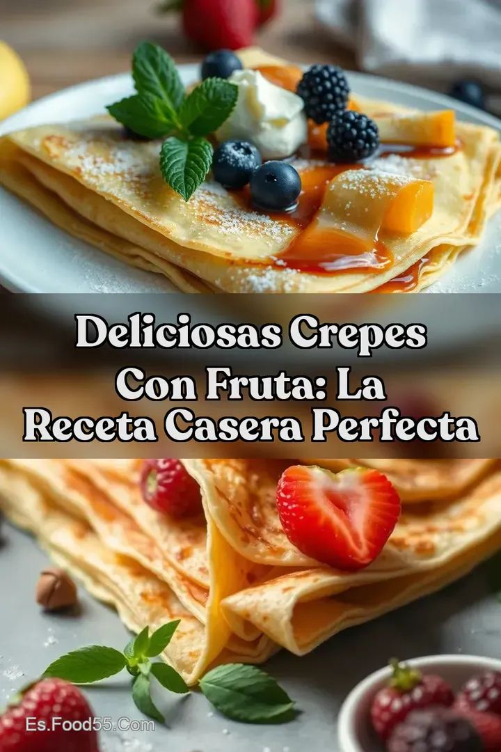 Deliciosas Crepes Con Fruta: La Receta Casera Perfecta