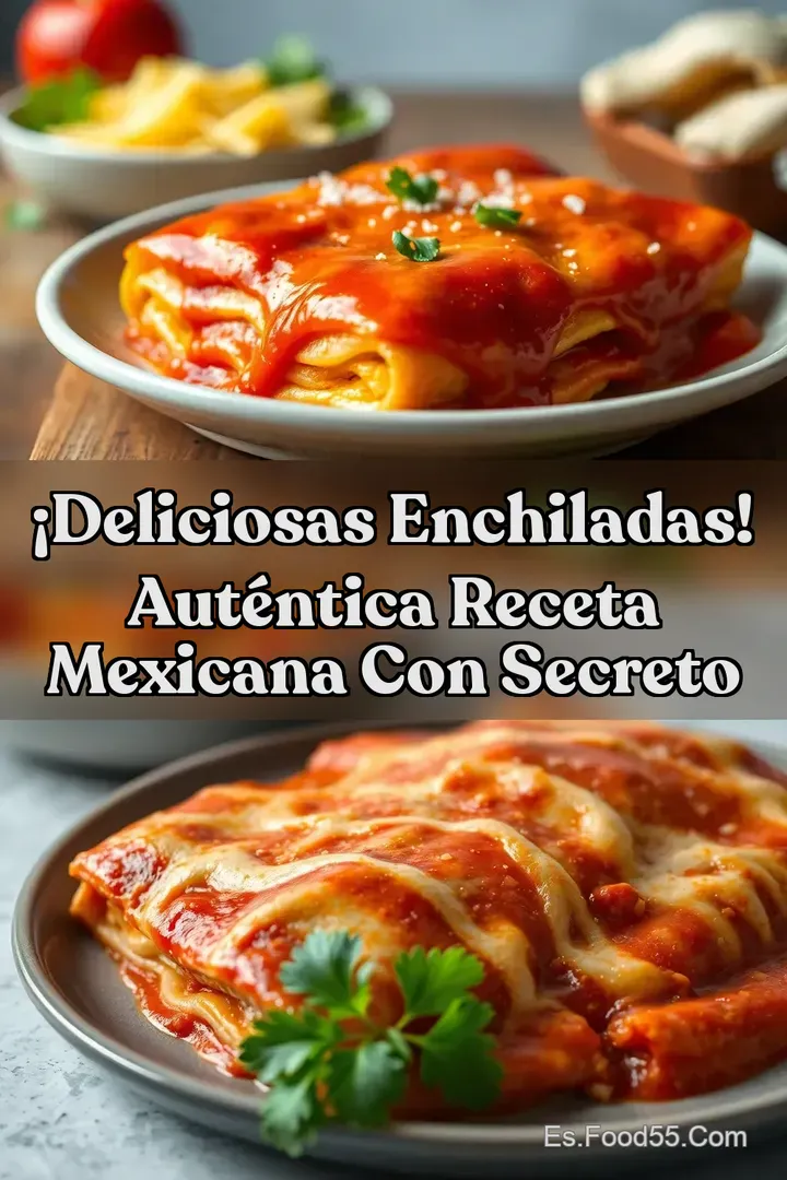 &iexcl;Deliciosas Enchiladas! Aut&eacute;ntica Receta Mexicana con Secreto