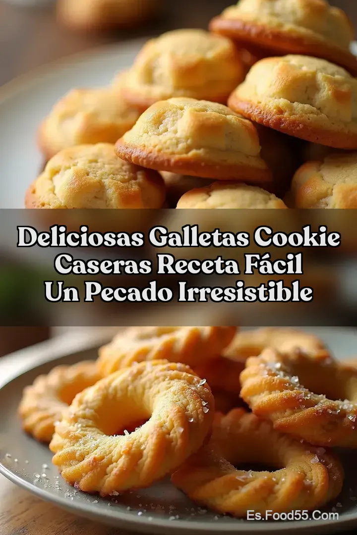 Deliciosas Galletas cookie caseras receta f&aacute;cil Un Pecado Irresistible