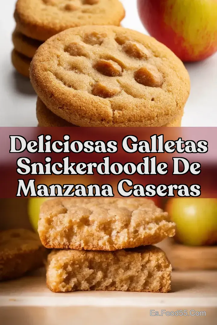 Deliciosas Galletas Snickerdoodle de Manzana Caseras