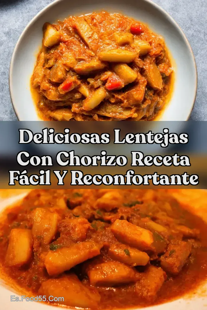 Deliciosas Lentejas con Chorizo Receta F&aacute;cil y Reconfortante