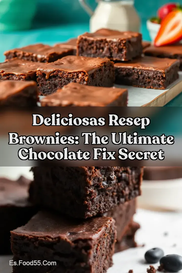 Deliciosas Resep Brownies: The Ultimate Chocolate Fix Secret