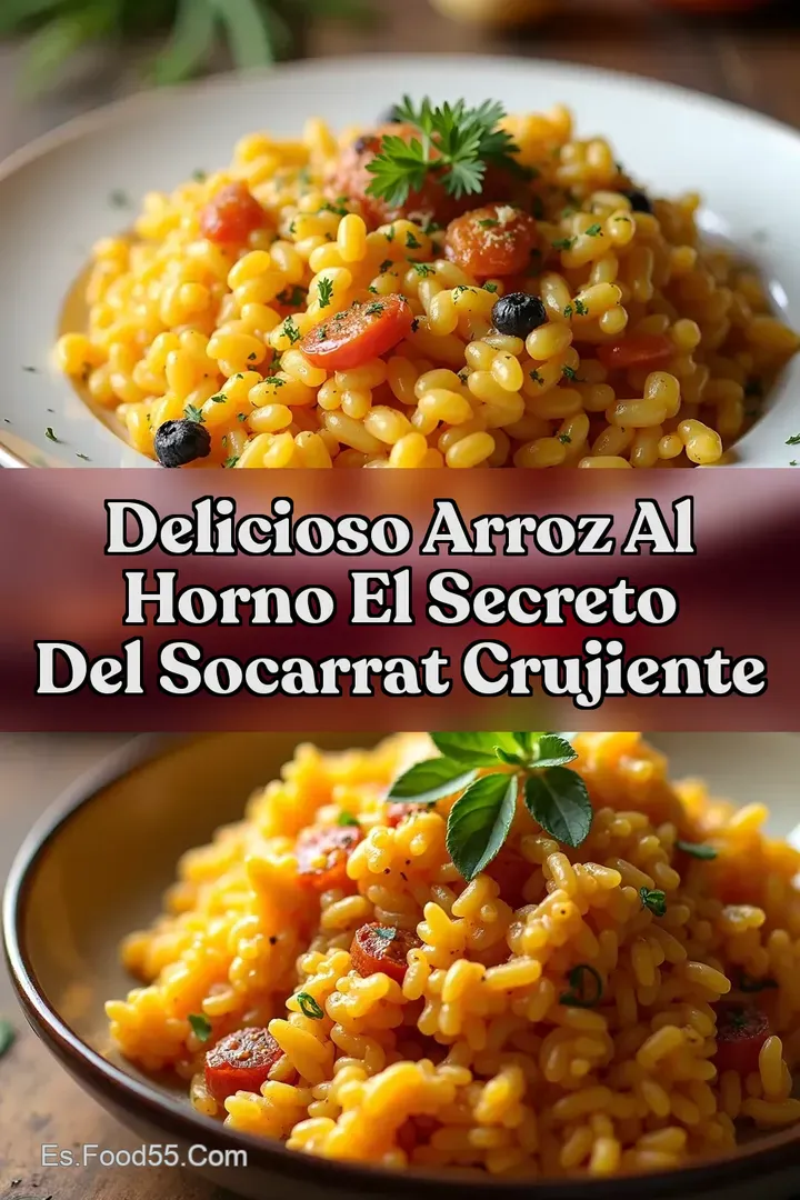Delicioso Arroz al Horno El Secreto del Socarrat Crujiente