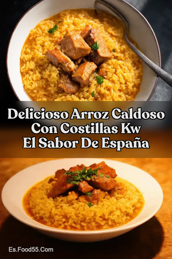 Delicioso Arroz Caldoso con Costillas kw El Sabor de Espa&ntilde;a