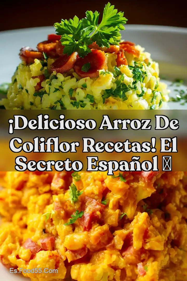&iexcl;Delicioso Arroz de Coliflor Recetas! El Secreto Espa&ntilde;ol ✨