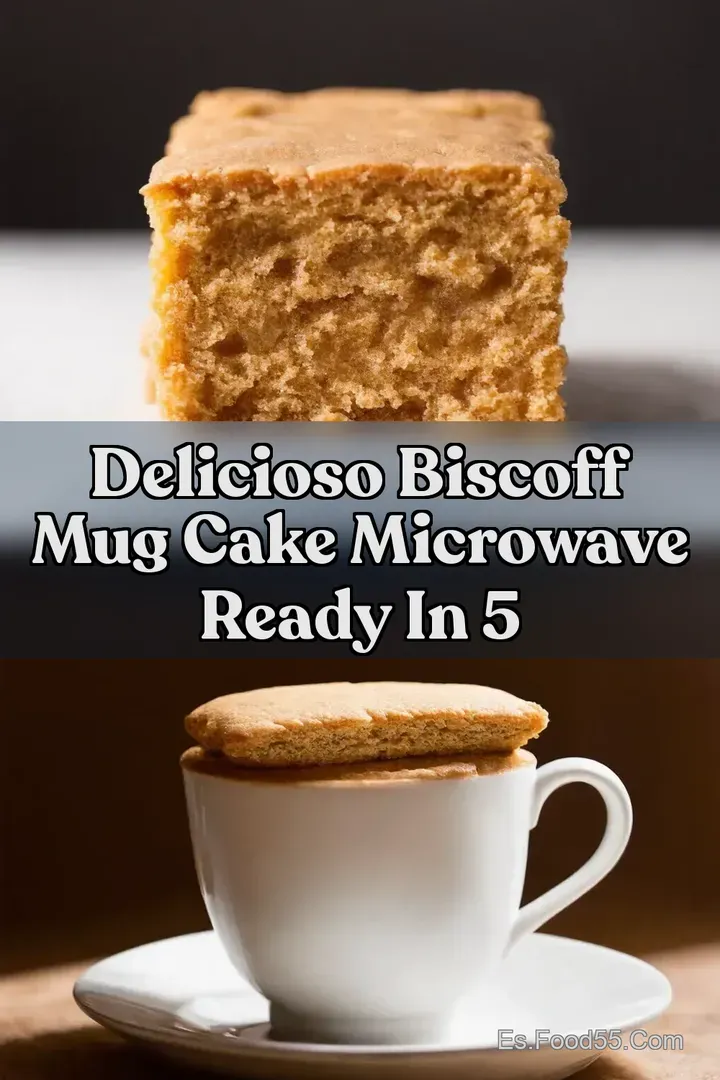 Delicioso Biscoff Mug Cake Microwave Ready in 5