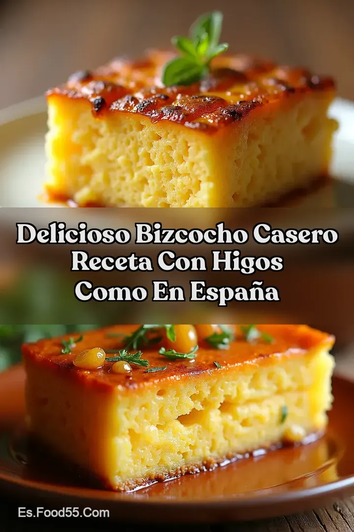 Delicioso Bizcocho Casero Receta con Higos Como en Espa&ntilde;a