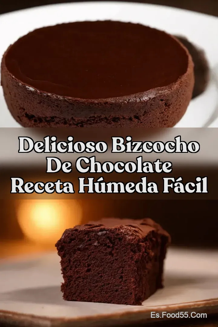 Delicioso Bizcocho de Chocolate Receta H&uacute;meda F&aacute;cil