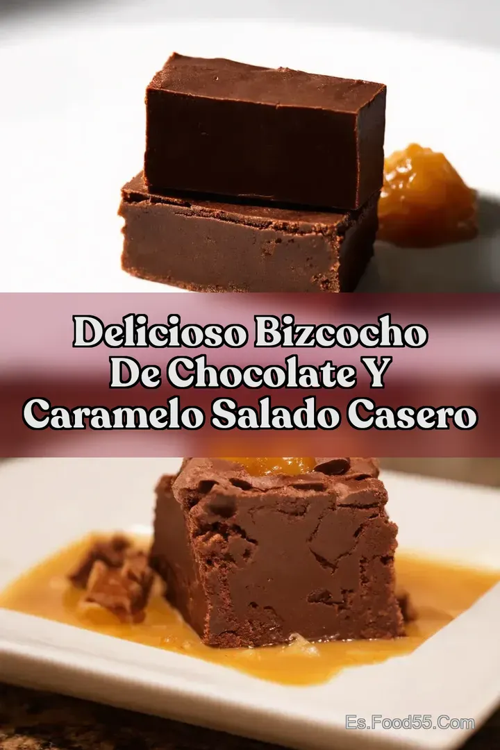 Delicioso Bizcocho de Chocolate y Caramelo Salado Casero