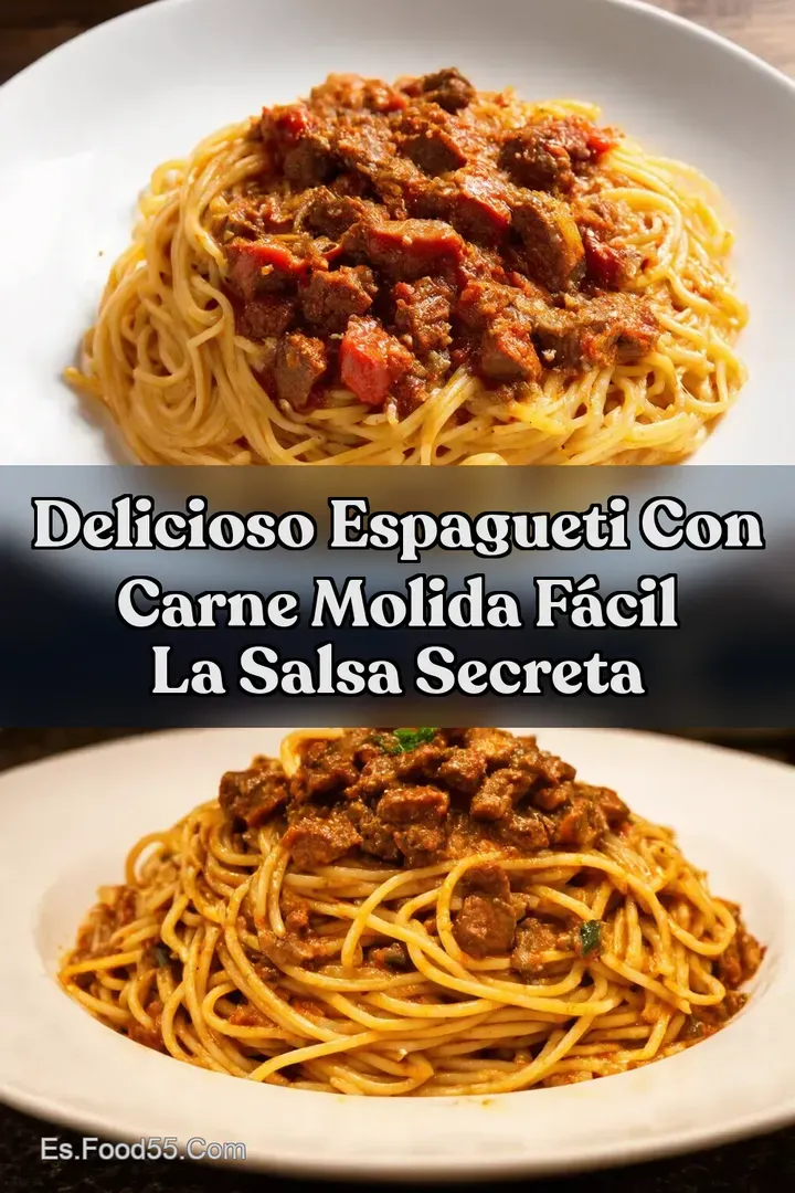 Delicioso Espagueti Con Carne Molida F&aacute;cil La Salsa Secreta