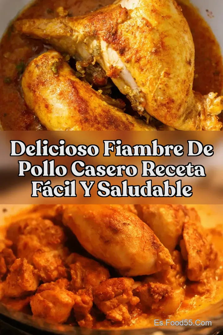Delicioso Fiambre de Pollo Casero Receta F&aacute;cil y Saludable