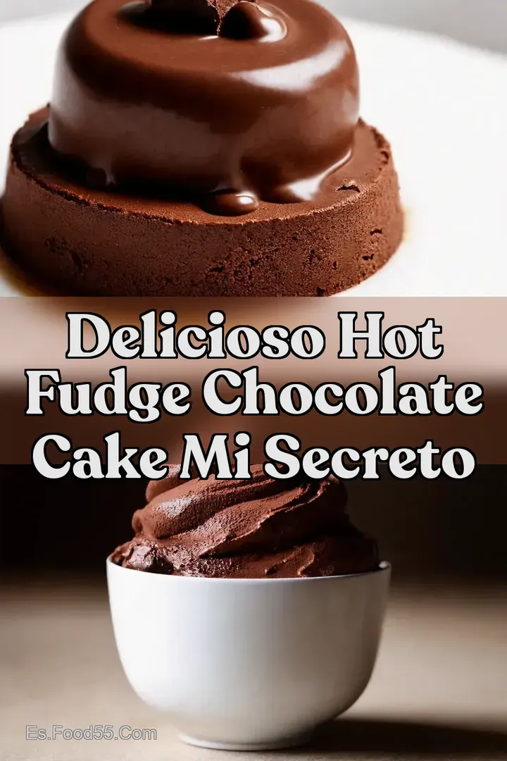 Delicioso Hot Fudge Chocolate Cake Mi Secreto