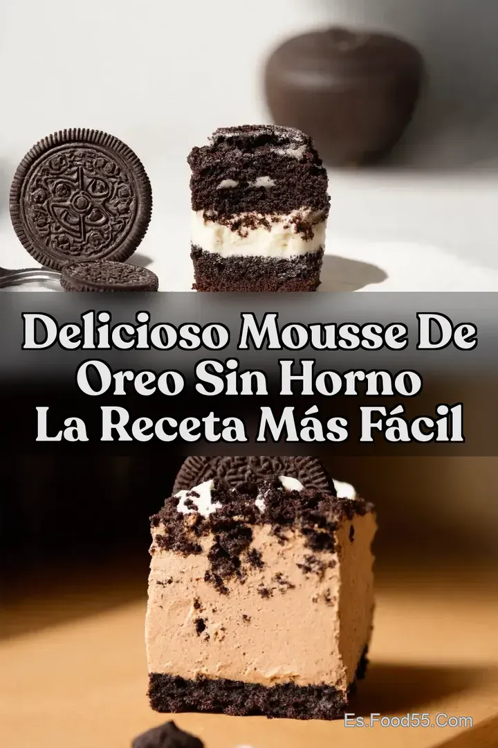 Delicioso Mousse de Oreo Sin Horno La Receta M&aacute;s F&aacute;cil