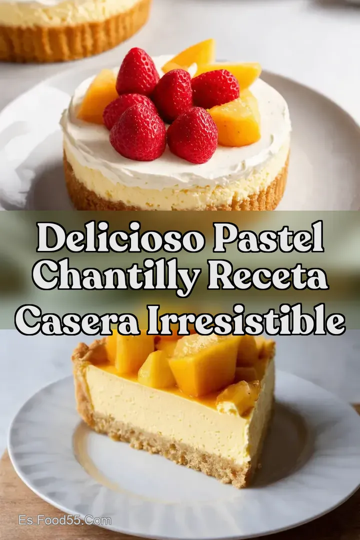 Delicioso Pastel Chantilly Receta Casera Irresistible