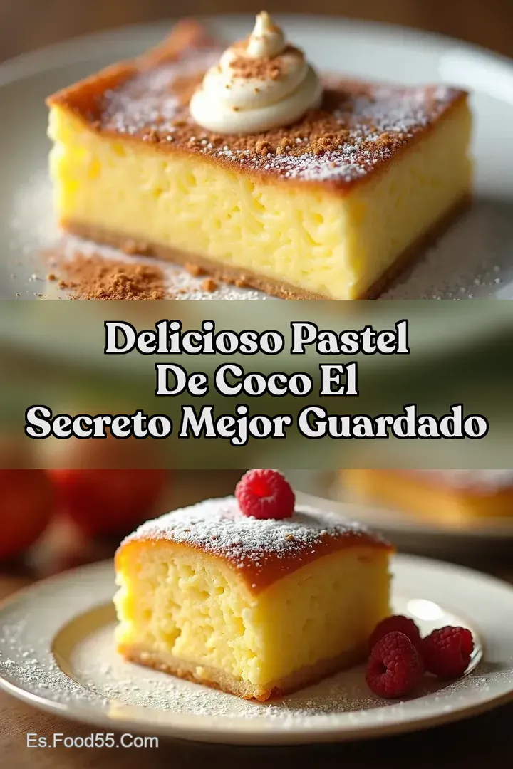 Delicioso Pastel de Coco El Secreto Mejor Guardado