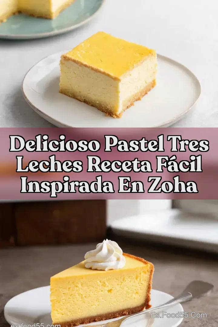 Delicioso Pastel Tres Leches Receta F&Aacute;CIL Inspirada en Zoha