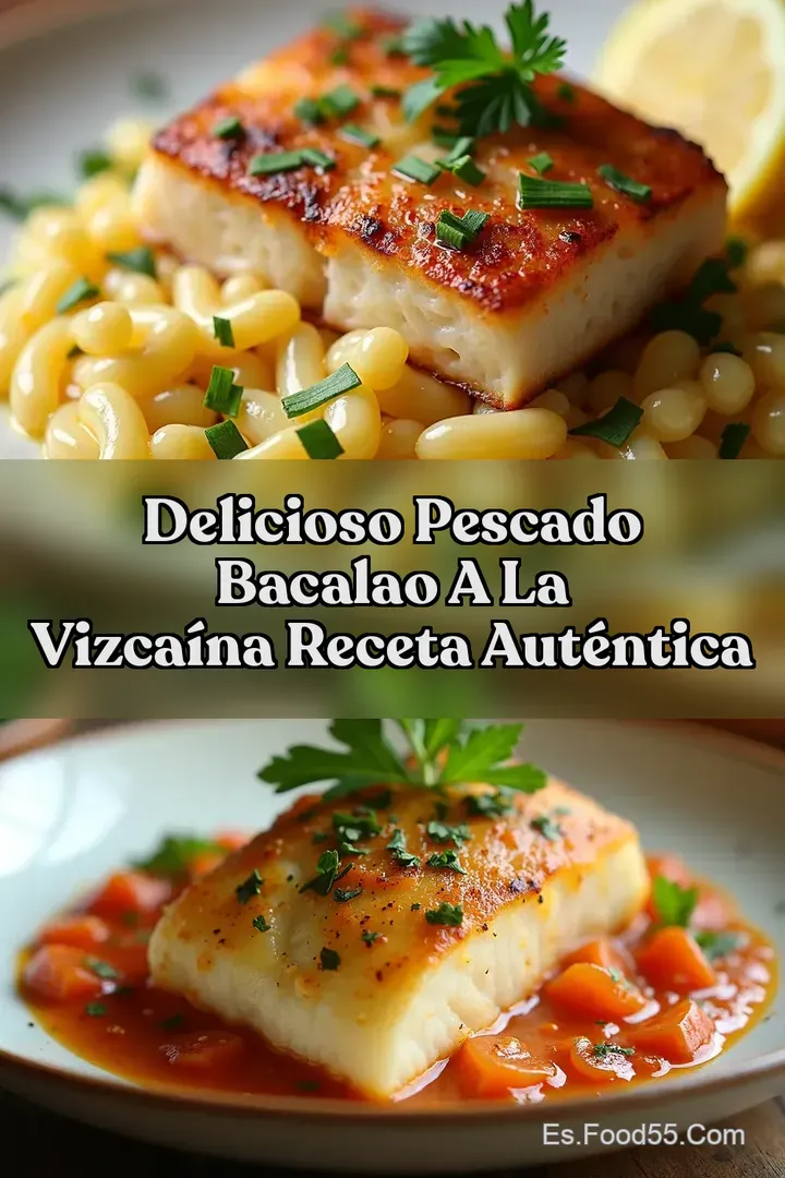 Delicioso Pescado Bacalao a la Vizca&iacute;na Receta Aut&eacute;ntica