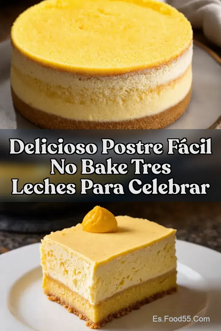 Delicioso Postre F&aacute;cil No Bake Tres Leches para Celebrar