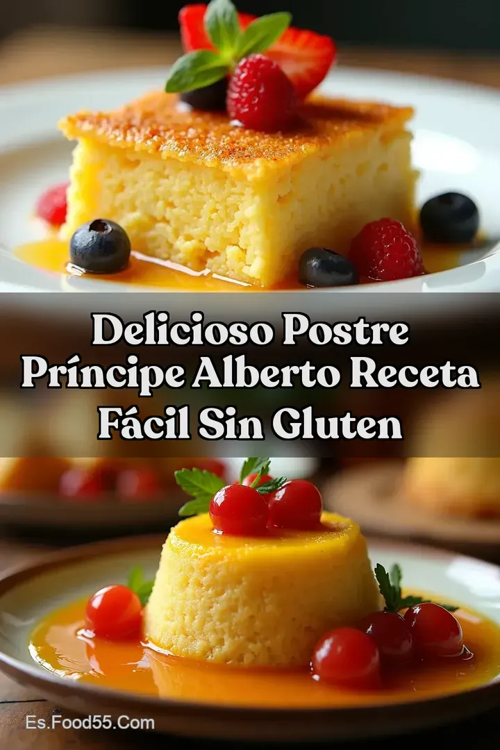 Delicioso Postre Pr&iacute;ncipe Alberto Receta F&aacute;cil Sin Gluten
