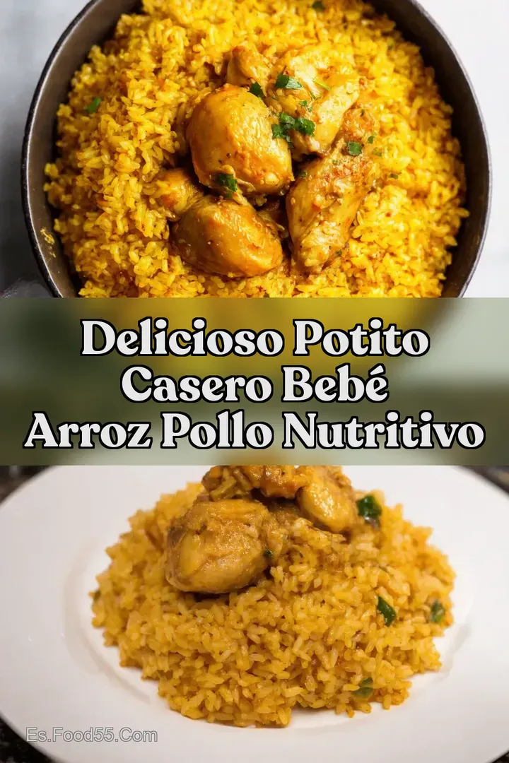 Delicioso Potito Casero Beb&eacute; Arroz Pollo Nutritivo