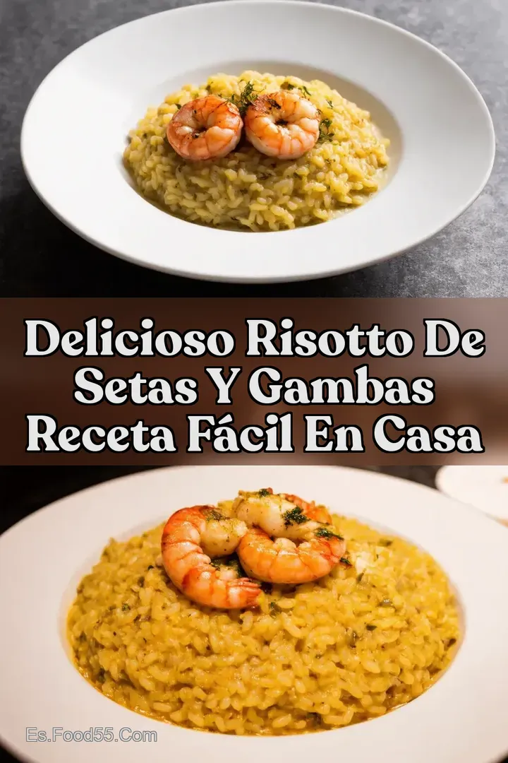 Delicioso Risotto de Setas y Gambas Receta F&aacute;cil en Casa