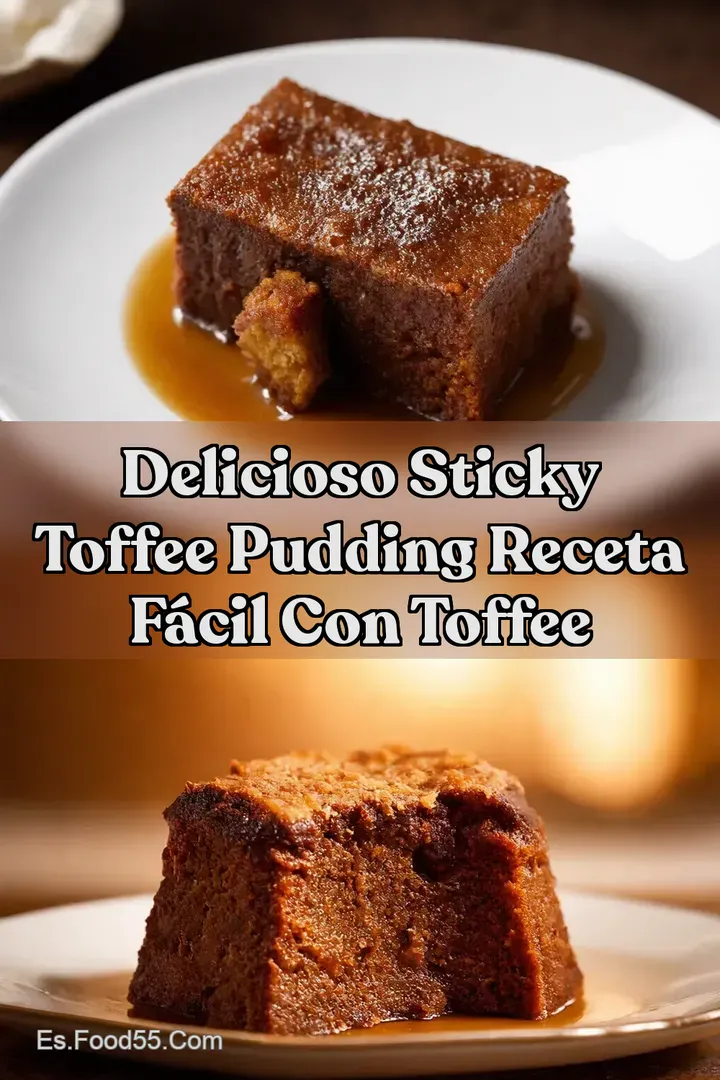 Delicioso Sticky Toffee Pudding Receta F&Aacute;CIL con Toffee