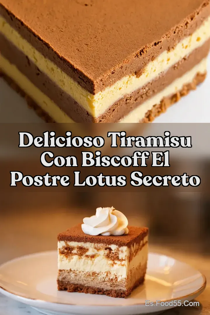 Delicioso Tiramisu con Biscoff El Postre Lotus Secreto
