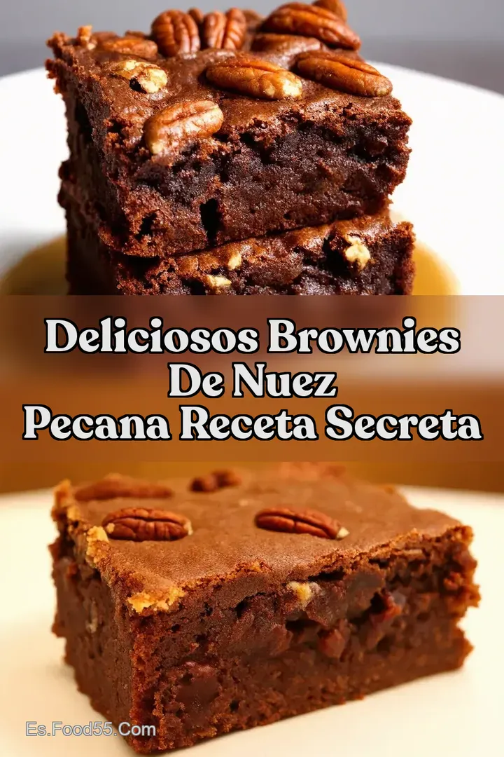 Deliciosos Brownies de Nuez Pecana Receta Secreta