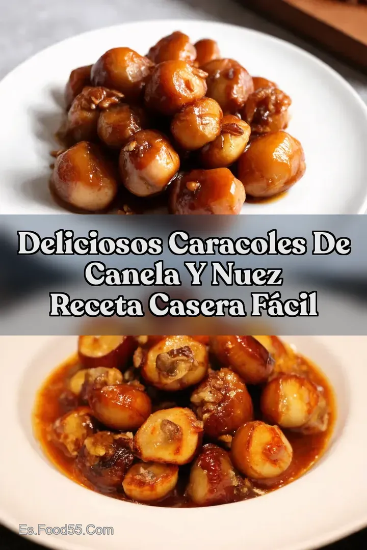 Deliciosos Caracoles de Canela y Nuez Receta Casera F&aacute;cil