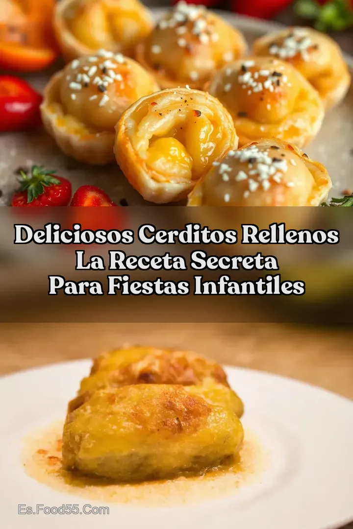 Deliciosos Cerditos Rellenos La Receta Secreta para Fiestas Infantiles