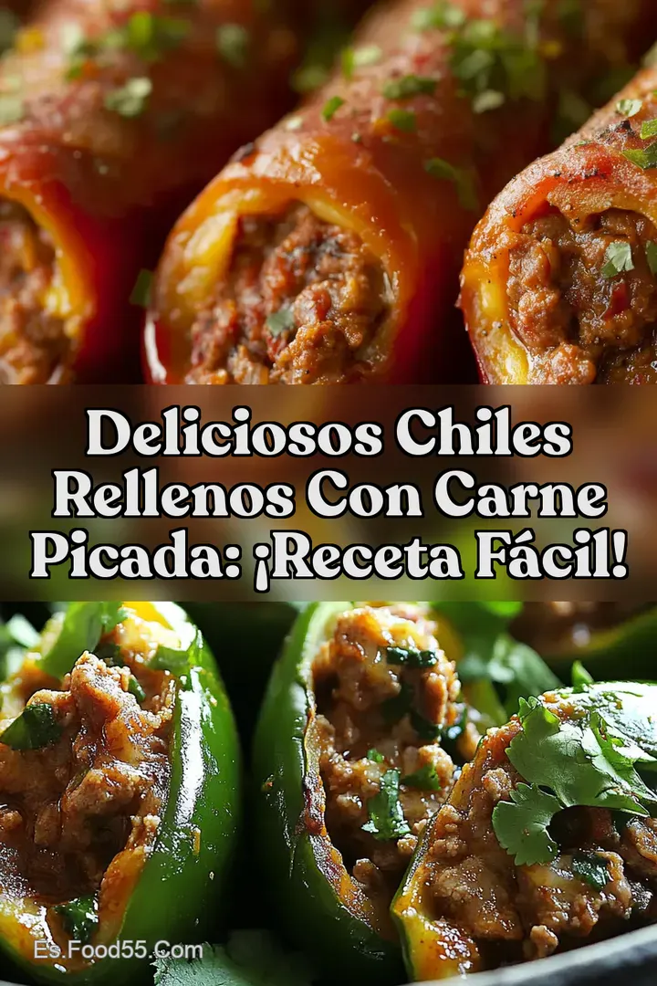 Deliciosos Chiles Rellenos con Carne Picada: &iexcl;Receta F&aacute;cil!